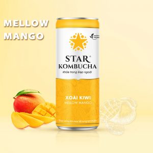Thùng 12 lon thức uống lên men STAR KOMBUCHA Xoài Kiwi/ Mellow Mango (250ml/lon)