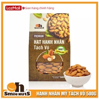 Hạnh Nhân nhập khẩu từ Mỹ - Almond shelled Smile Nuts 500g