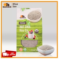 Hạt Chia (Trắng) hữu cơ Smile Nuts hộp 500g - White Chia Seed Organic 500g - Hạt chia nhập khẩu từ Nam Mỹ, hạt sáng, nở đều