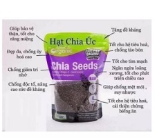 Hạt Chia Úc Organic Chia Seeds 1kg - Màu Tím