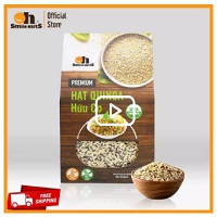 Hạt Quinoa (Diêm mạch) 3 loại Smile Nuts hộp 500g - Gồm Quinoa Trắng - Quinoa Đen - Quinoa Đỏ - Mixed Quinoa Seed Smile Nuts 500g