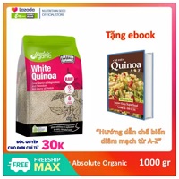 Hạt diêm mạch trắng Úc Absolute Organic White Quinoa túi 1KG