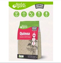Hạt diêm mạch trắng Úc Absolute Organic White Quinoa túi 1KG