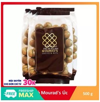 Hạt macca vỏ nứt tự nhiên Mourad’s Coffee, Nuts Macadamia In Shell 500g tặng kèm đồ tách vỏ