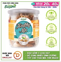 Hộp 5 loại hạt óc chó+ hạnh nhân+ macca+ hạt điều+ nho Healthy Mix Your Super Food 240g DE-MIX240