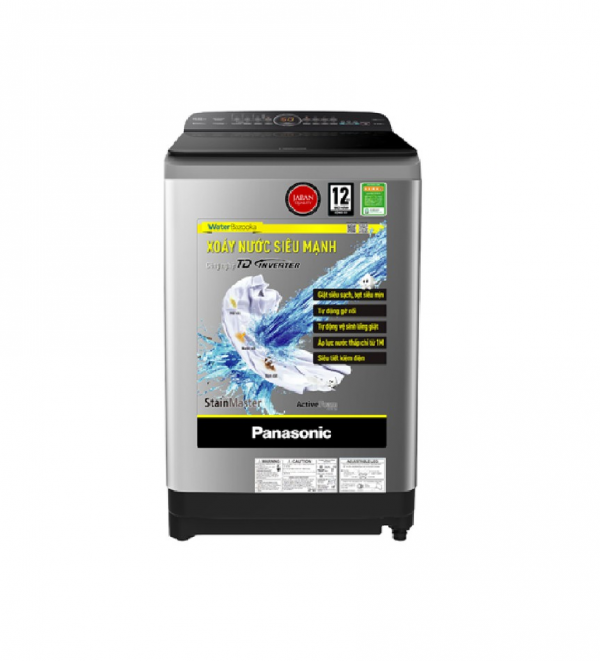 Máy giặt cửa trên Panasonic inverter 8.5Kg NA-FD85X1LRV Model 2020 -Giặt chuyên biệt StainMaster, Xoáy nước siêu mạnh Water Bazooka, Hệ thống Active Foam