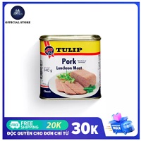 Thịt hộp Tulip Pork Luncheon Meat 340g, thương hiệu Đan Mạch, hsd 5 năm