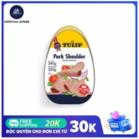Thịt hộp Tulip Pork Shoulder 340g, thương hiệu Đan Mạch, hsd 5 năm