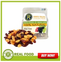 Túi Nho Khô 3 Màu Real Food Store (500G/Túi) - Sản phẩm loại 1 nhập khẩu trực tiếp chính ngạch giúp ngừa táo bón- thiếu máu