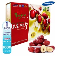 01 Kg Táo đỏ Hàn Quốc sấy khô ngọt ngon (Date: 24 tháng) [ TRÁI TÁO TO GIÒN - CÓ HỘP ĐỰNG QUÀ ]