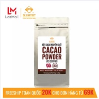 Bột Cacao nguyên chất cao cấp DK Harvest - Túi 200g - không đường- không pha trộn tạp chất- dễ tan- đậm đà