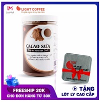 Bột cacao sữa 3in1 Light Cacao hỗ trợ tăng cân- vị đậm đà- thơm ngon- không hương liệu - Hũ 550gr - đ149.000