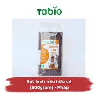 Hạt lanh nâu hữu cơ (500gram) - Pháp - TABIO