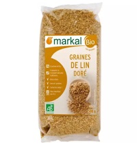 Hạt lanh vàng hữu cơ Markal - Pháp 500gr - Thương hiệu Châu Âu - Đạt chuẩn AB & EU - Giàu Ligan- Xơ, Omega 3, vitamin và khoáng chất như vitamin B1