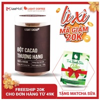 [MÃ GIẢM 20K] Bột cacao Thượng hạng cao cấp- nguyên chất không đường Light Cacao - Hũ 350g Cocoa Premium