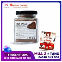[MUA 2 TẶNG CACAO SỮA] Bột cacao nguyên chất 100% tốt cho sức khỏe trẻ nhỏ - Light Ca cao - hũ 50gr