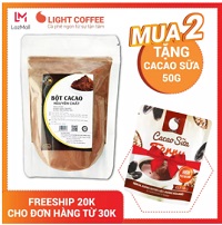 [MUA 2 TẶNG CACAO SỮAÌ] Bột cacao nguyên chất Light Cacao- không pha trộn tạp chất- không đường- đậm đà- 100gr