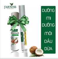 Mascara dưỡng mi và dưỡng môi dầu dừa Purevess giúp mi dài và dày- giúp môi giảm thâm- Coconut Oil Mascara & Lip Balm