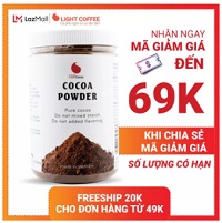 [SƯU TẦM MÃ CHIA SẺ 69K] Bột Cacao nguyên chất không đường Light Cacao tốt cho sức khỏe - hũ 350g