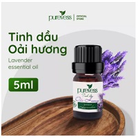 Top Bán Chạy - Tinh dầu Oải Hương nguyên chất lavender Purevess 5ml giúp ngủ ngon, thư giãn tinh thần
