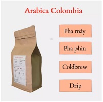 1kg Cà Phê Hạt Arabica Colombia ANAROCAPHE cà phê ngoại nhập chất lượng cao dùng trong pha máy pha phin coldbrew
