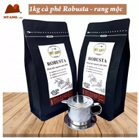 Cà phê- 1kg cà phê Robusta rang mộc pha phin -Cà phê sạch Lâm Đồng- cà phê MYANH - Vietnamese co