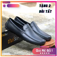 Giày công sở da bò cao cấp cho nam- hàng nhập khẩu Thái Lan- thiết kế đơn giản- dễ phối đồ- mã sản phẩm TH001 ( Màu đen )