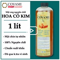 Mật ong nguyên chất hoa cỏ kim COVAMI 1 Lít- nguyên chất- an toàn- cam kết đúng chất lượng