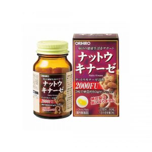 Viên uống hỗ trợ điều trị tai biến đột quỵ Orihiro Nattokinase 2000F 60 viên