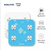 Cân điện tử thông minh Kalite KL 150, có chức năng kết nối Bluetooth và đo các chỉ số sức khỏe của cơ thể
