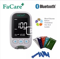 Máy đo đường huyết- gout, mỡ máu 5 trong 1 Facare FC-M168 Bluetooth