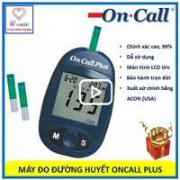 Máy thử đường huyết On Call Plus của Mỹ- dụng cụ đo tiểu đường nhanh- chính xác- chất lượng cao giá rẻ hãng ACON (USA) [TBYT H-Care]