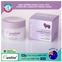 [CHÍNH HÃNG] Kem Nhau Thai Cừu Úc Careline Lanolin Cream (hộp tím) 100ml [ Dưỡng Trắng,dưỡng ẩm da dành cho thường và da khô] Hàng Úc (được bán bởi Siêu Thị Hàng Ngoại)