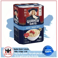 Yến Mạch Cán Mỏng Giảm Cân Ăn Liền Quaker Oats Quick 1 Minute (4.6kg)