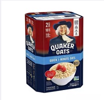 Yến mạch Mỹ Quaker Oats Quick 1 Minute 4,52kg dạng cán vỡ phù hợp cho người cao huyết áp- giảm cân- giúp tiêu hoá dễ dàng