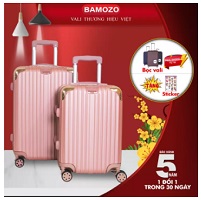 Vali du lịch BAMOZO 8801/8809 nhựa cao cấp - Bảo hành 5 năm