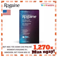 Bọt mọc tóc dành cho phụ nữ Women's Rogaine 5% Minoxidil Foam Hộp 2 chai - MỸ